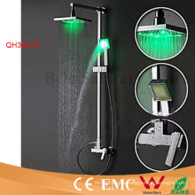 Massivem Messing mit Divertor Selbst Powered LED Regendusche Wasserhahn